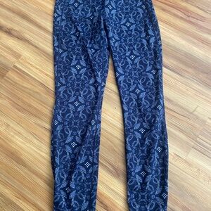 Patagonia Blue Patterned Straight Leg Pants
